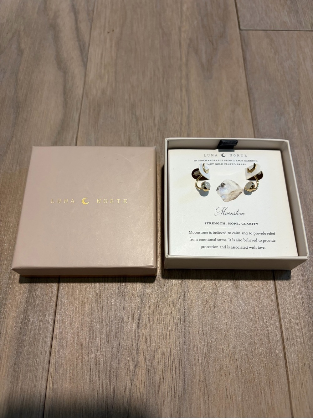Luna Norte Moonstone Interchangeable Ear Jacket Earrings